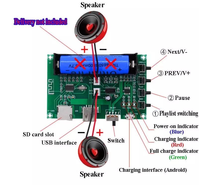 PAM8403 Bluetooth усилитель аудио проигрыватель МР3. XH-A150 , 2*5W.