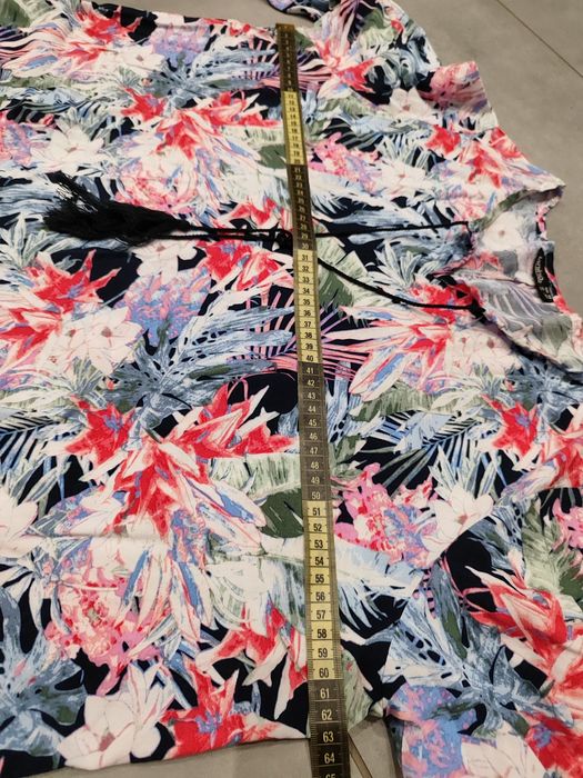 R.46 bluzka tunika kolorowa damska plus size