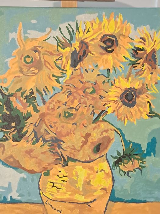 Obraz malowany w ramie