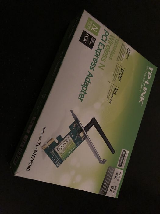 Placa de WiFi inserida em pciexpress