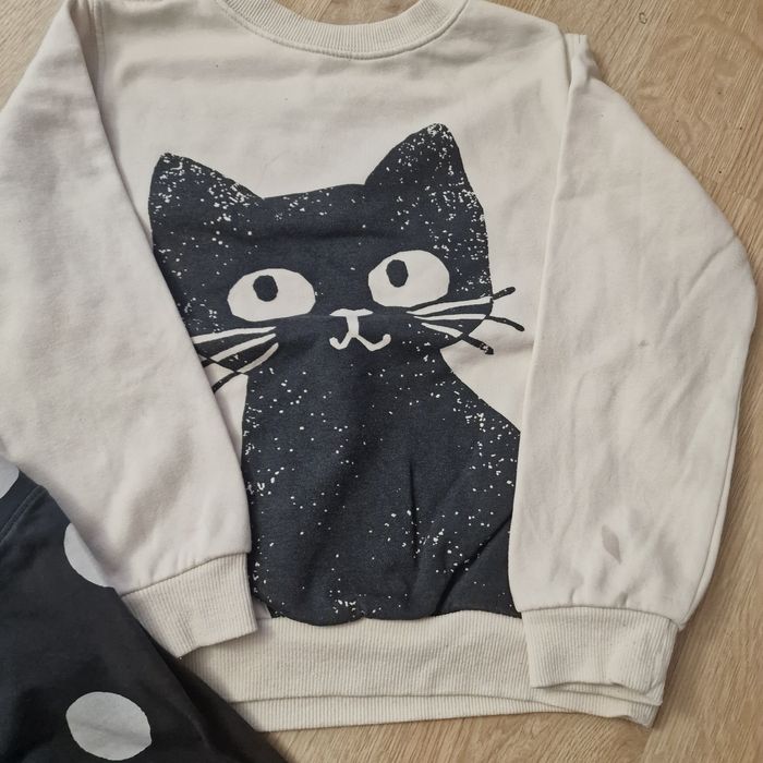 H&m 2 x komplet bluza spodnie leginsy 128