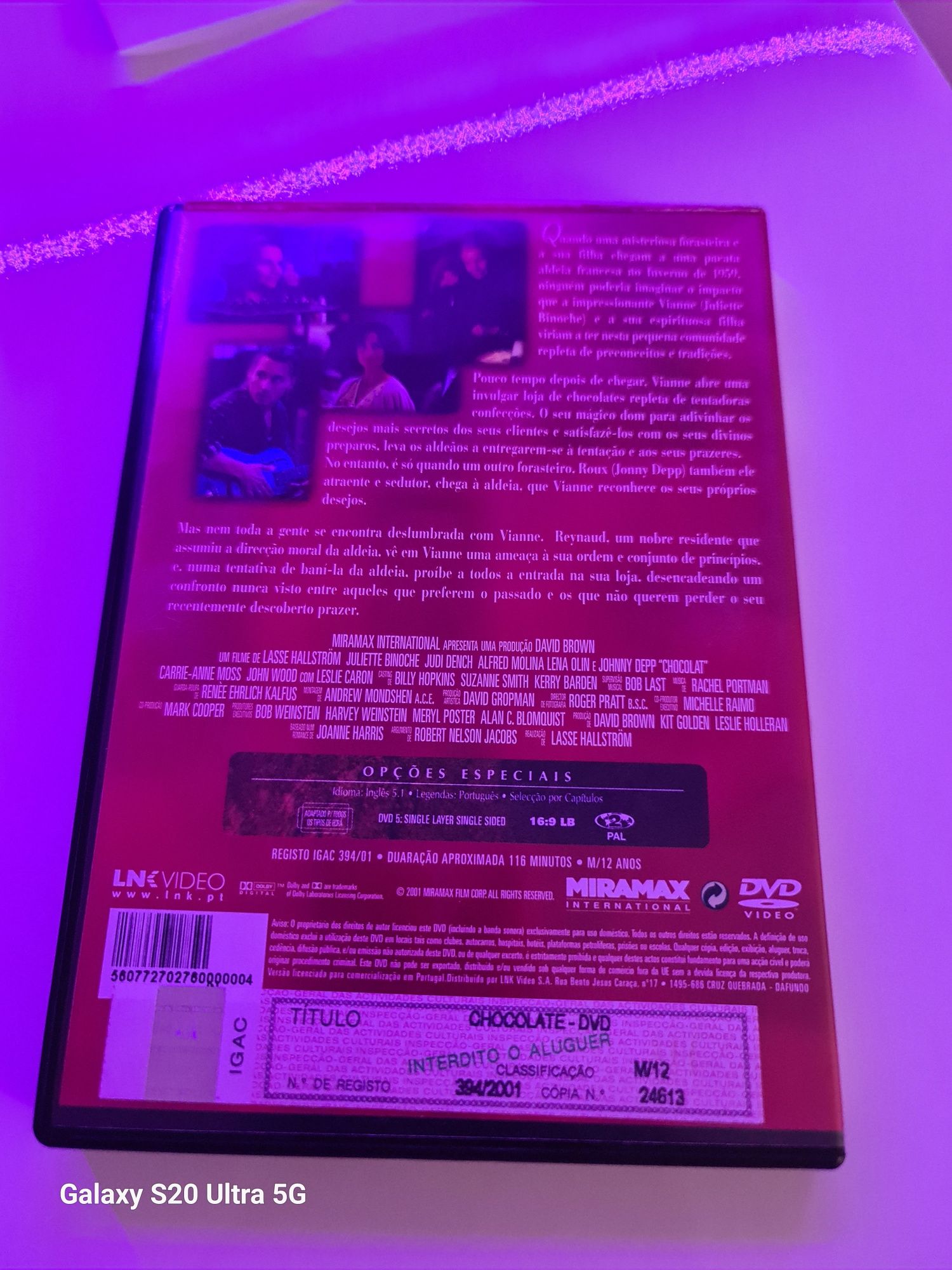 DVD do Filme "Chocolate" nomeado nos óscares