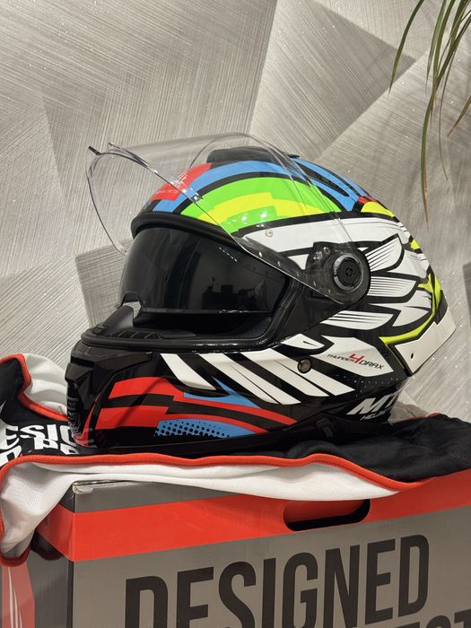 Мотошолом, Іспанія,MT THUNDER 4 SV Drax B7 Gloss Blue