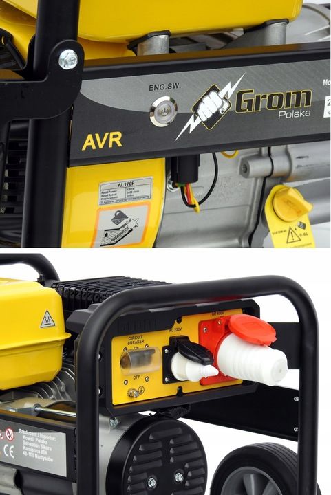 Profesjonalny Agregat Prądotwórczy 5,2kw Generator Avr Miedź Stojan Ko