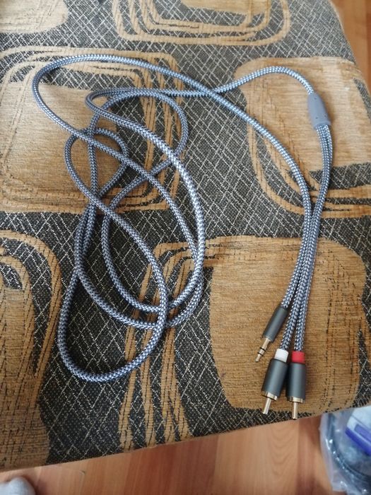 deleyCON 3,0m kabel jack kabel cinch 3,5mm jack-cinch kabel RCA audio