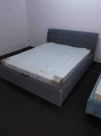 Tapicerowane łóżko MIRANDA z zagłówkiem