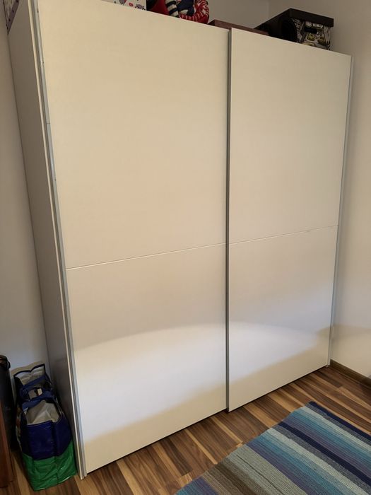 Szafa przesuwna Time 2 170 cm biała BRW