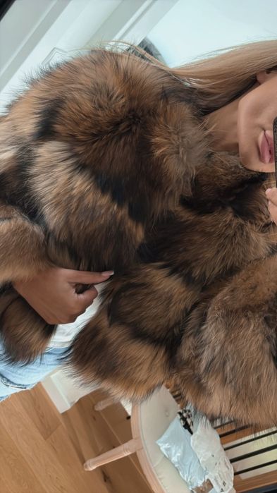 Futro szop naturalne Lis s m kurtka kozuch