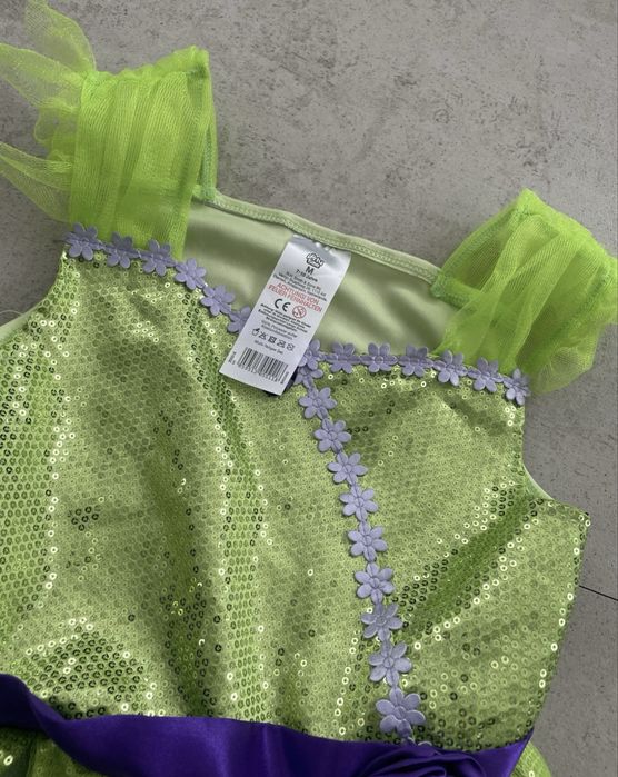 Kostium stroj przebranie roz.7/10 lat Dzwoneczek Lesna wrozka hallowee