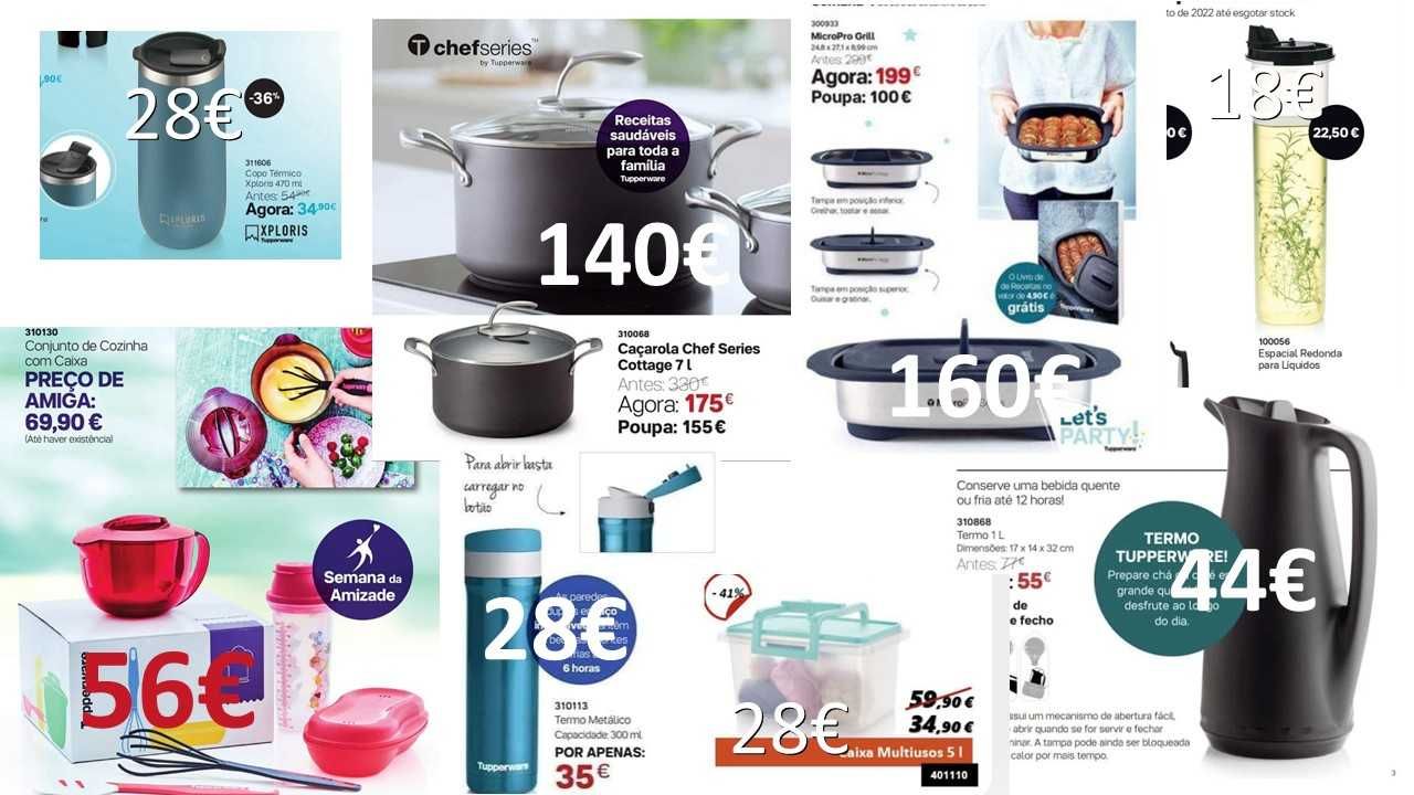 Artigos Tupperware - liquidação de stock