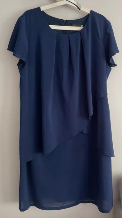 Granatowa sukienka r.52 /6XL