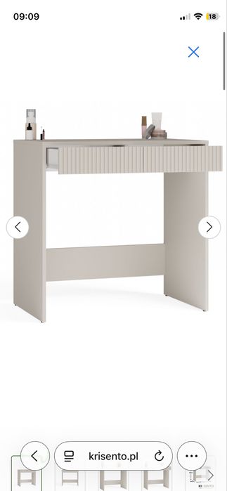 Nowe Biurko z 2 szufladami 80cm