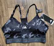 damski biustonosz sportowy Adidas Training S czarny poliester NOWY