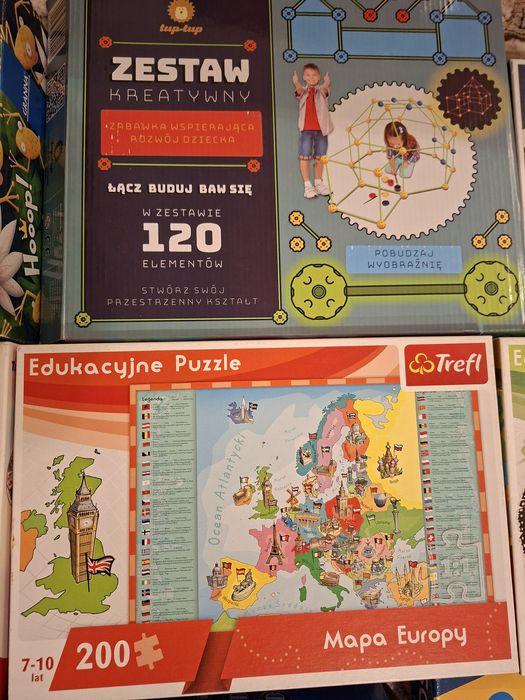 Gry i puzzle, stan idealny