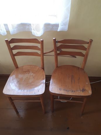Krzesła z oparciem z lat 50