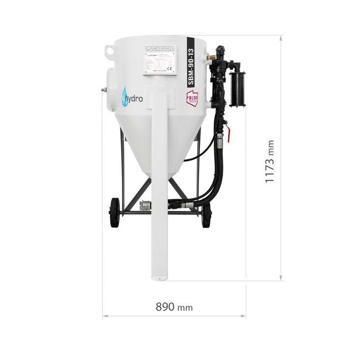 Polska piaskarka wodna hydropiaskarka sodowarka SBM-90-13 Land Reko