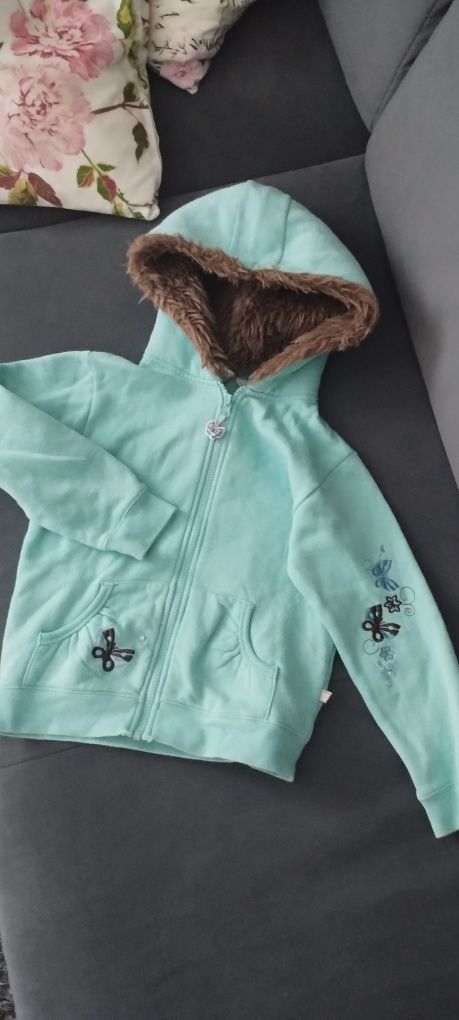 Bluza z kapturem dziewczęca r.128