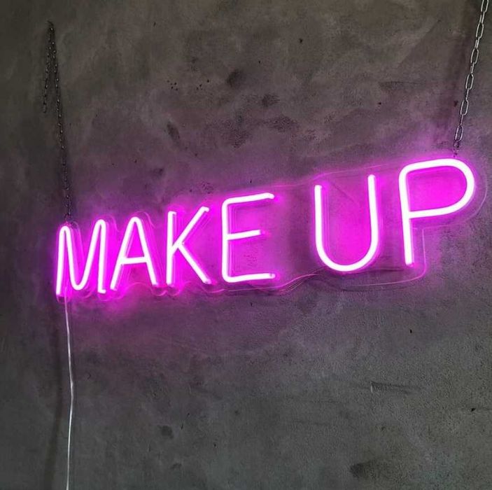 Неонові вивіски Nails Make Up Hair Brows, неоновая вывеска
