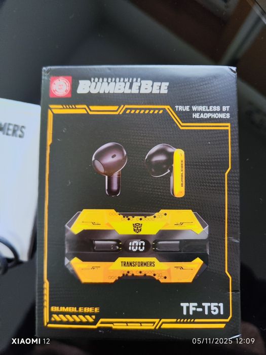 Headphone Bluetooth versão Transformers Bumblebee