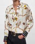 Camisa Correntes + Borboletas - ZARA