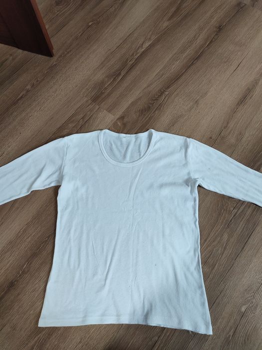 Podkoszulek chłopięcy długi rękaw biały rozmiar 152cm