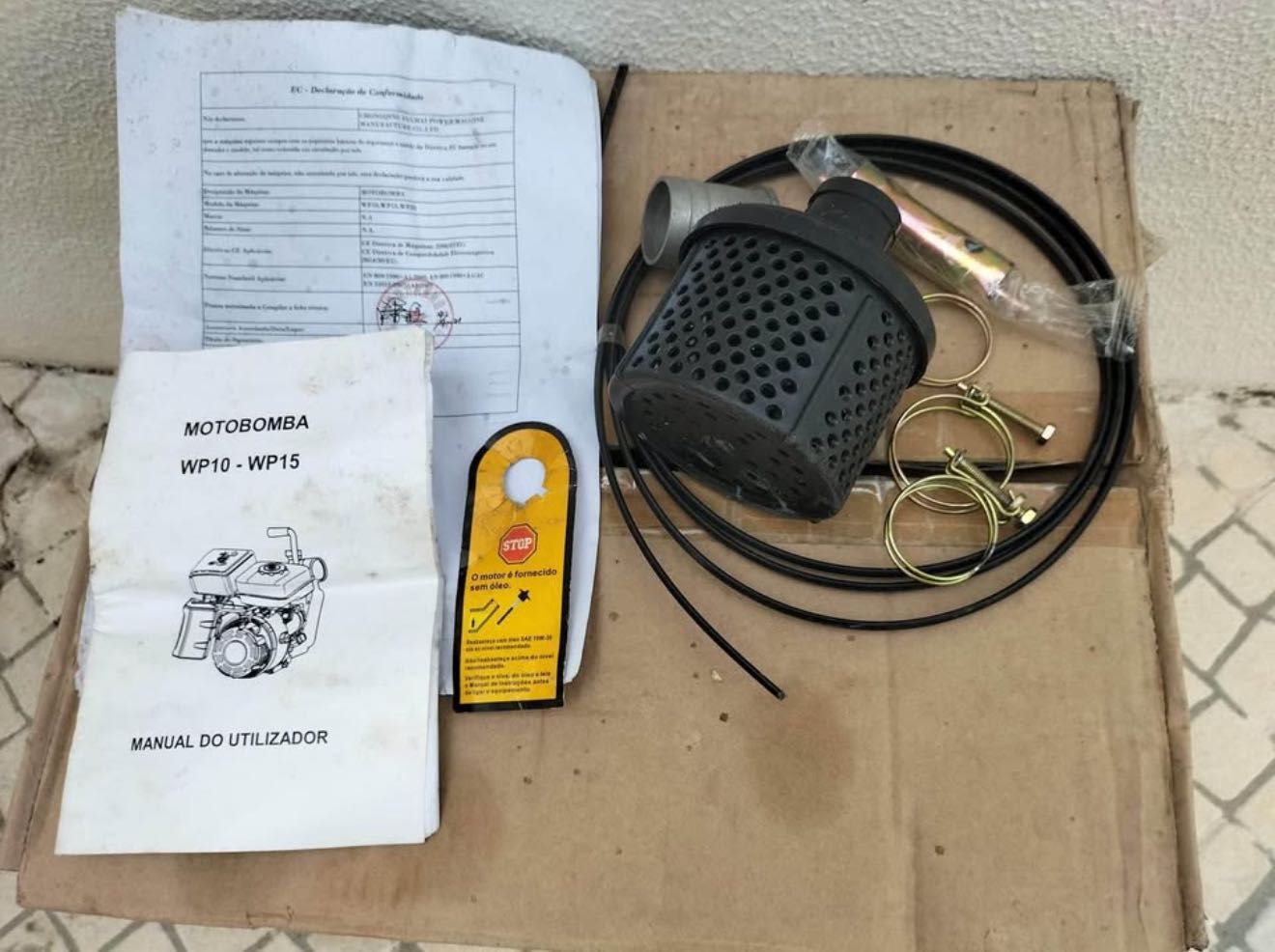 Moto Bomba NOVA + Acessórios