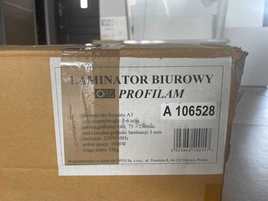 Laminator Profesjonalny OPUS profiLAM A3 - Jak Nowy