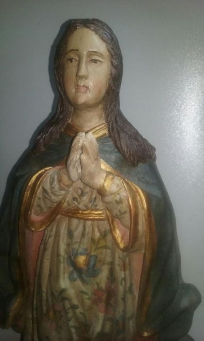 Santa da oliveira, madeira, arte sacra