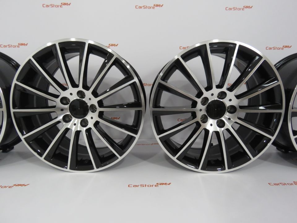 Jantes Look Mercedes Turbine 18 '' x 8 et45 5x112 Pretas e polido