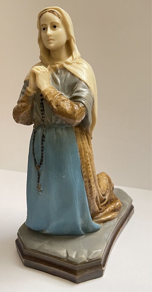 Stara figurka ceramika alabaster Maryja