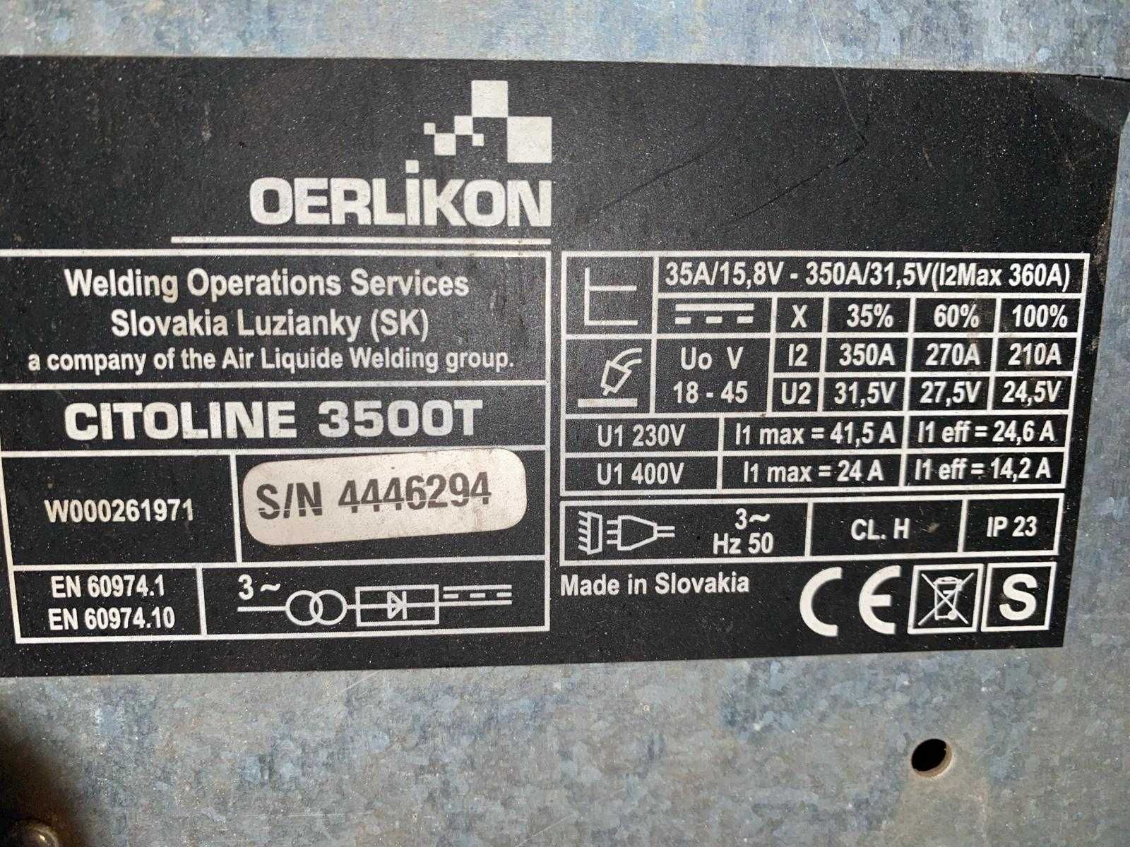 Spawarka MIG/MAG Oerlikon 350 A