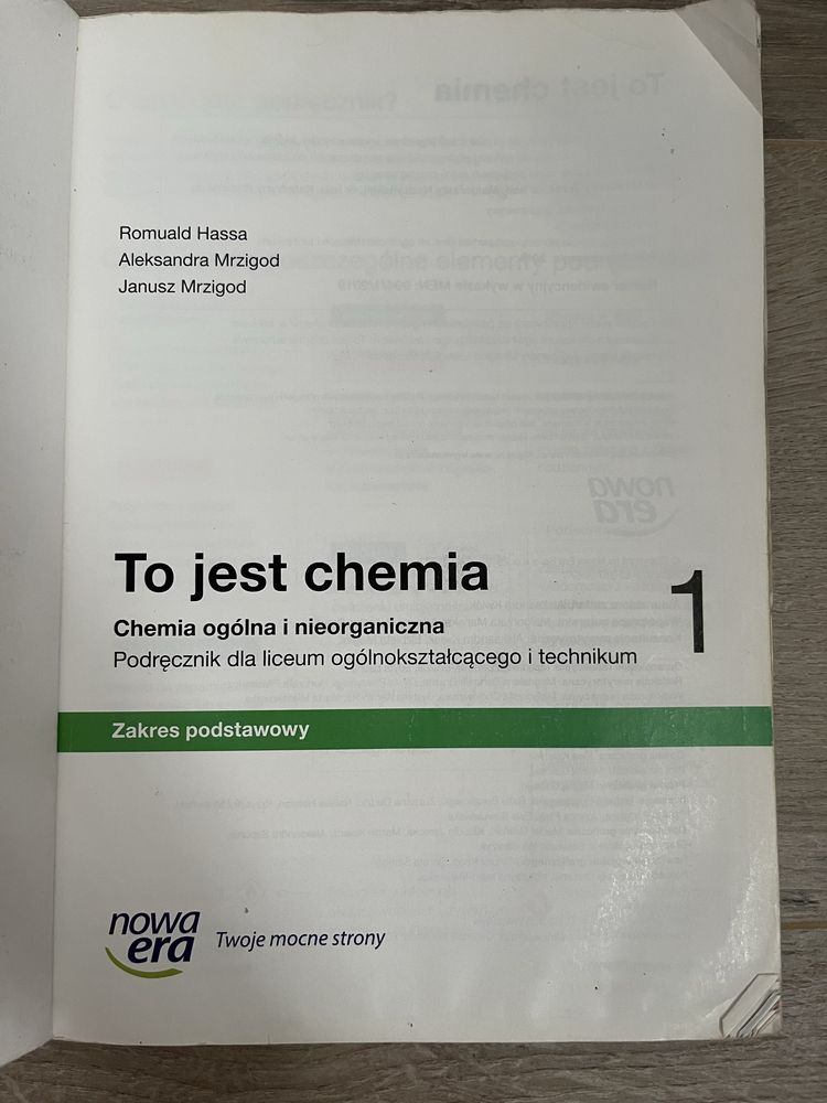 To jest chemia 1