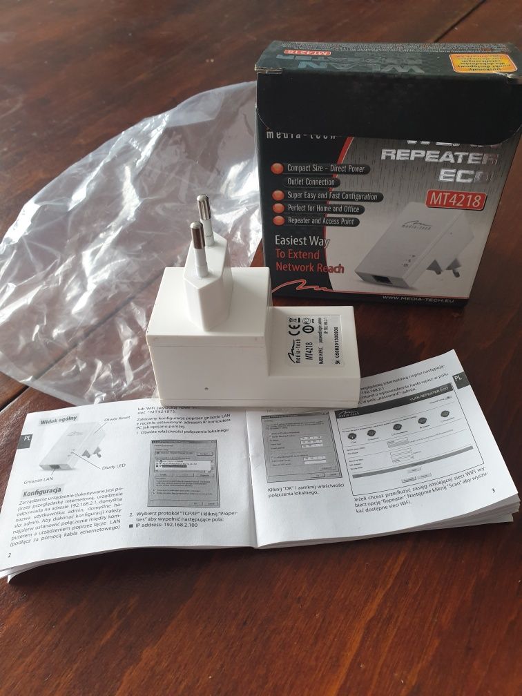 Wzmacniacz sieci WiFi, MT4218. Polecam