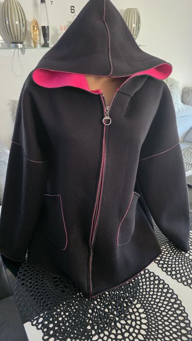 Długa stylowa bluza kurtka włoska