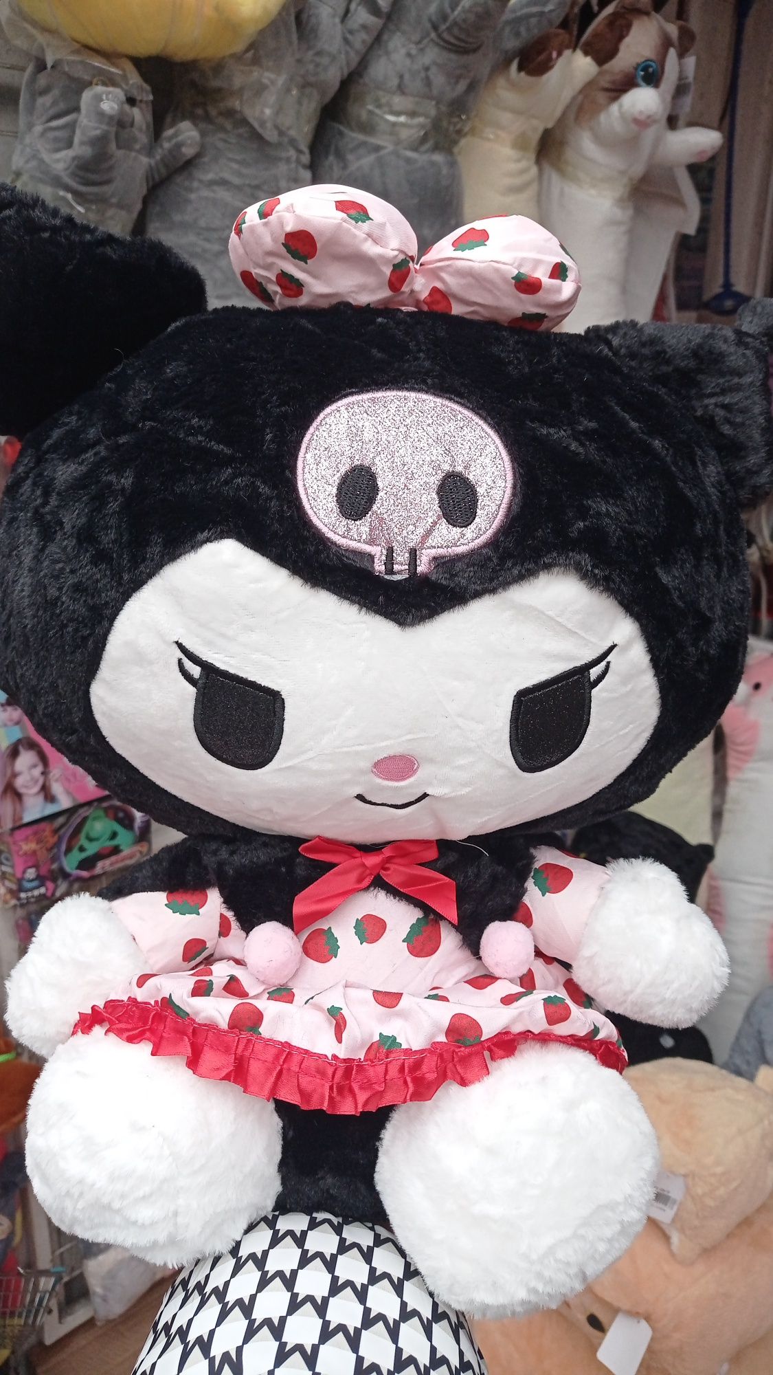 М'яка дитяча плюшева іграшка Куромі Sanrio Kuromi Mymelody 25 см