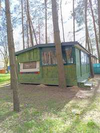 Domek drewniany przyczepa kempingowa 40m od zalewu Sulejowskiego