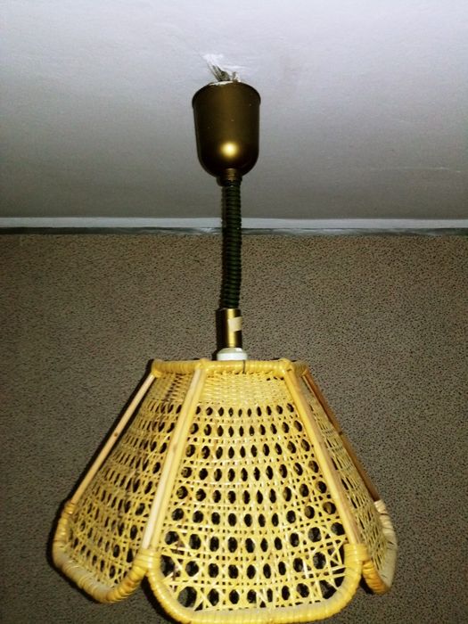 Przepiekna Lampa Loft Design PRL azurowa super poswiata Tanio Okazja