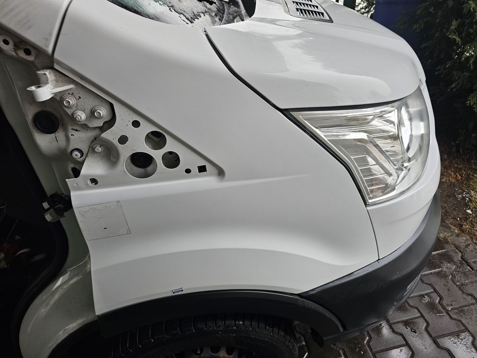 Przód kompletny maska lampy zderzak Ford transit Mk8 Lift