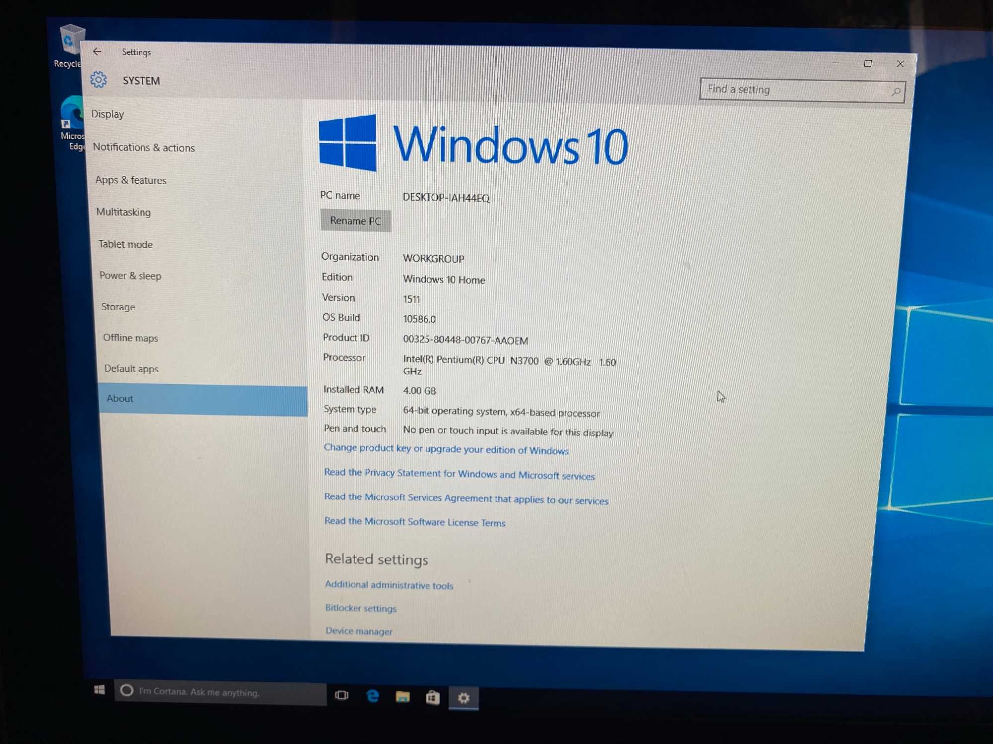 Desktop ACER ASP ZC-700