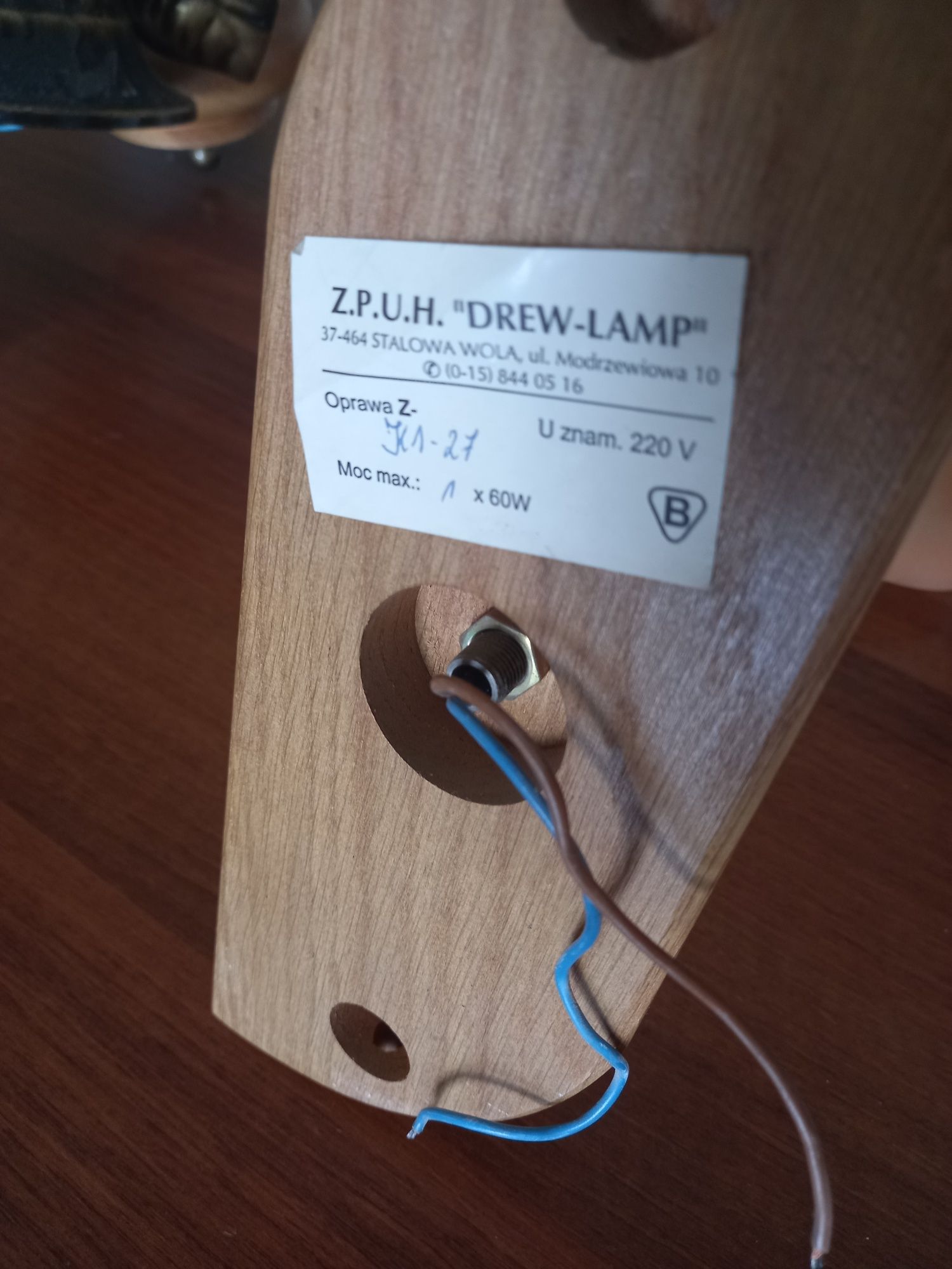 Żyrandol + lampa naścienna (komplet)