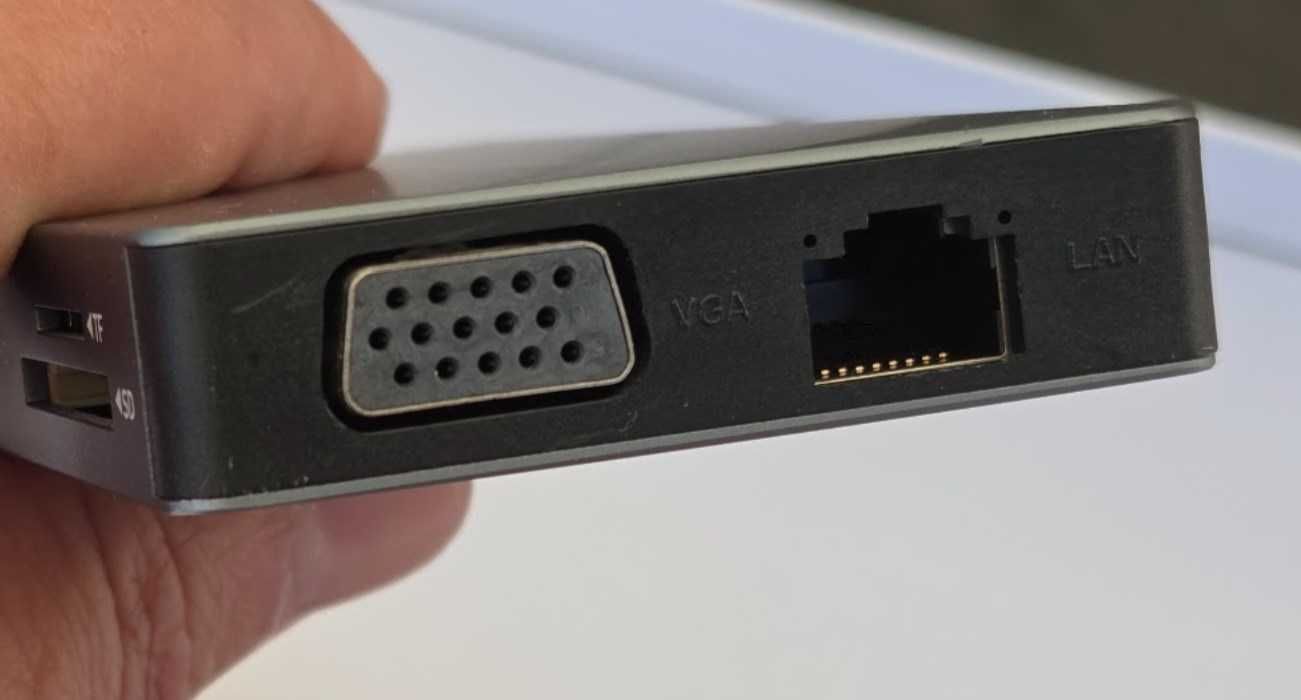 stacja dokująca 12 w 1 HUB USB-C PD 2x HDMI LAN USB 3.0 2.0 VGA