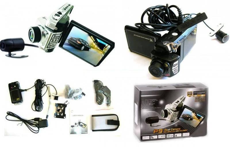 Видеорегистратор p9 dual camera hd 720p