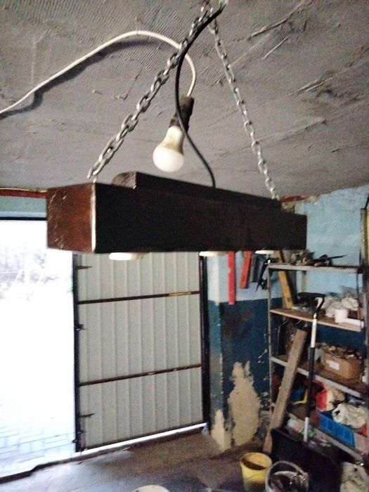 Lampa wisząca z bala