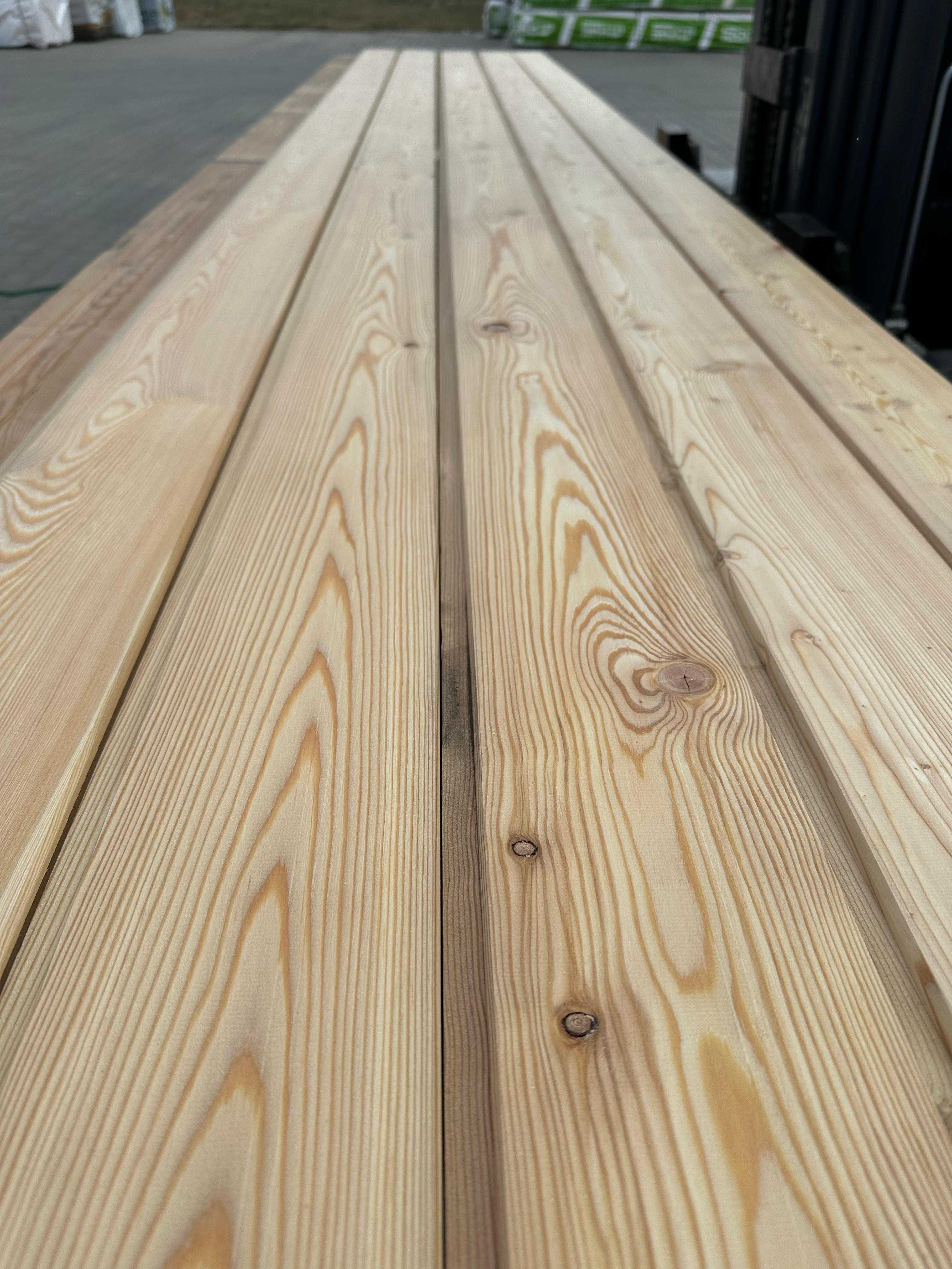 Deska Elewacja Modrzew Syberyjski Profil C Klasa A/B 21x143mm