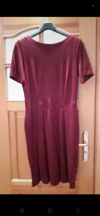 Tatuum burgundowa sukienka 42 model Pufa