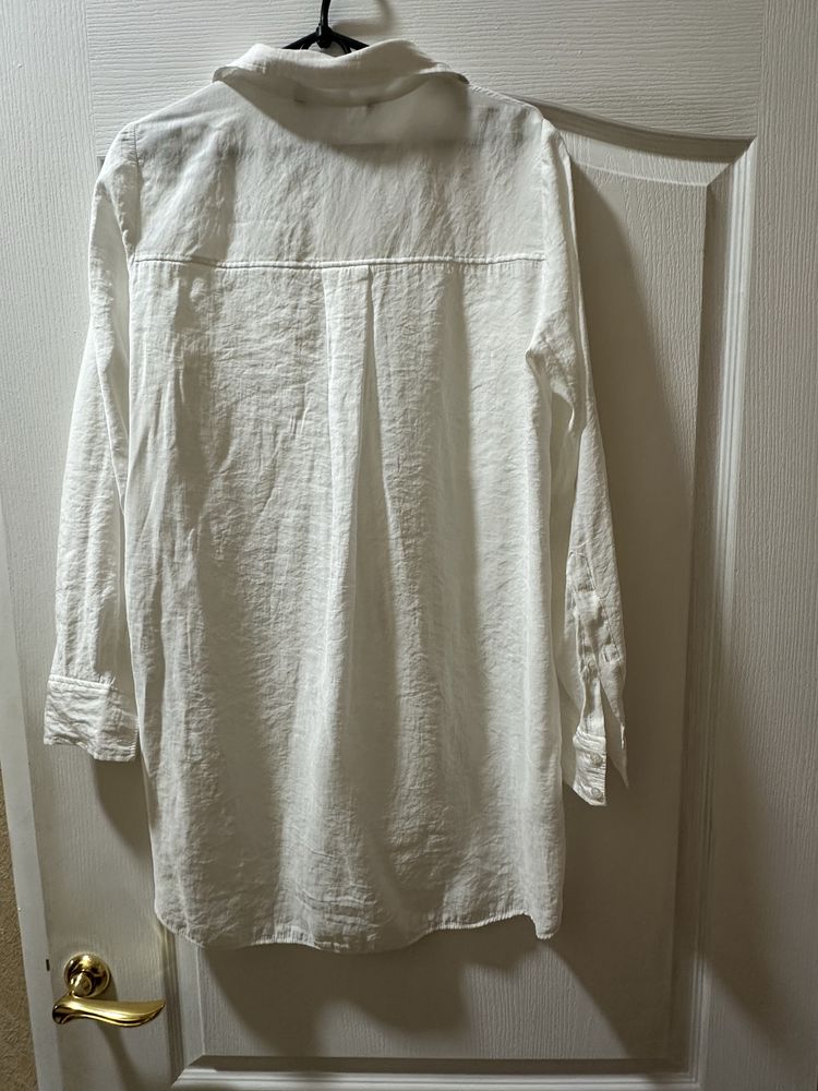 Біла блузка Zara, оверсайз