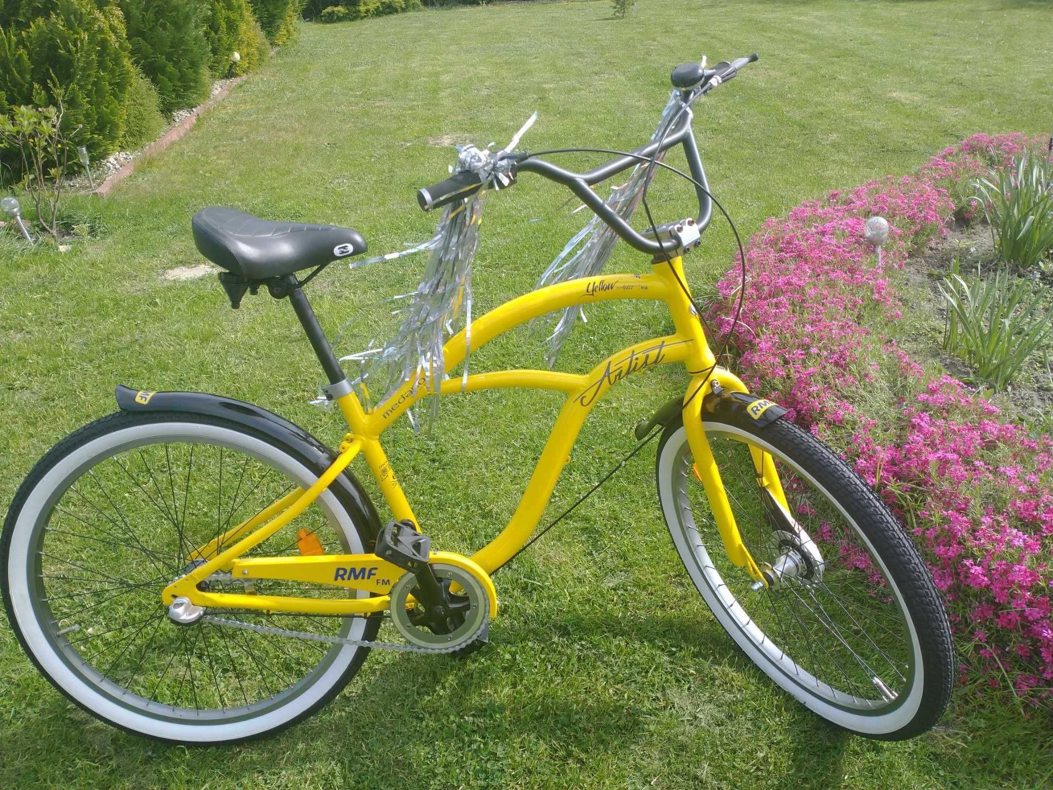 NOWY rower MEDANO artist yellow