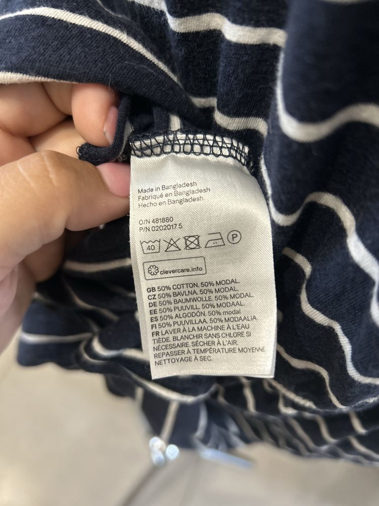 Sukienka dresowa w paski, rozmiar xl 42 h&m