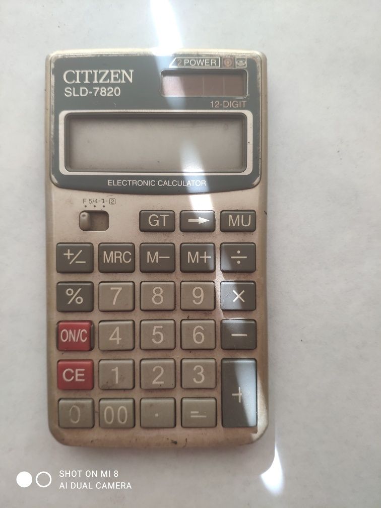Калькулятор Citizen SLD-7820