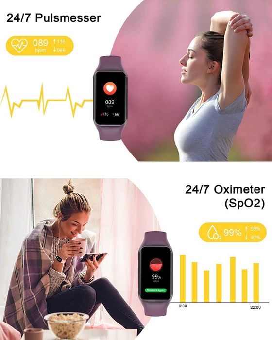 Smartwatch IOWODO różowy
